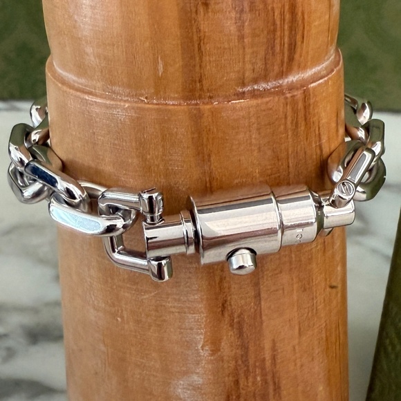 Gucci 773841 Jackie 1961 Chain Bracelet in Silver-toned Brass, Size Small - Picture 3 of 13